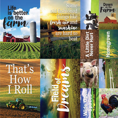 WS At the Farm: 12x12 Poster Sticker