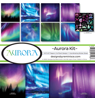 Aurora Sticker Aurora: Aurora 12x12 Sticker - Designs By Reminisce