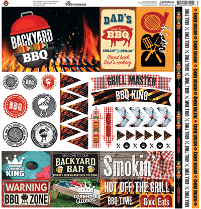 WS Backyard BBQ: Backyard BBQ 12x12 Sticker