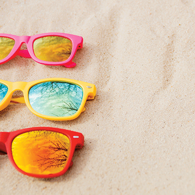 Beachin' Sunglasses: Colorful