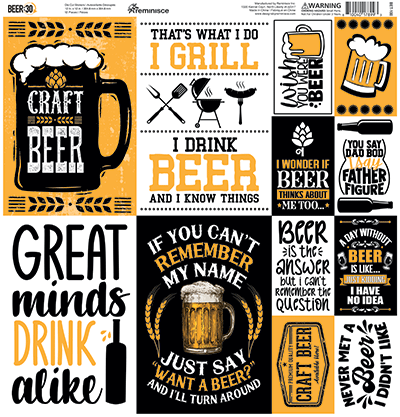 WS Beer Thirty: Beer Thirty 12x12 Sticker