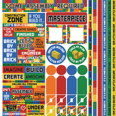 WS Block Party: Block Party 12x12 Multi Sticker