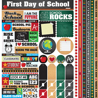 Back to School: 12x12 Multi Sticker