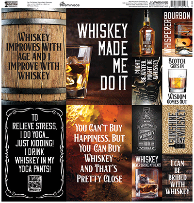 WS One Bourbon, One Scotch, One Whiskey: One Bourbon, One Scotch, One Whiskey 12x12 Sticker