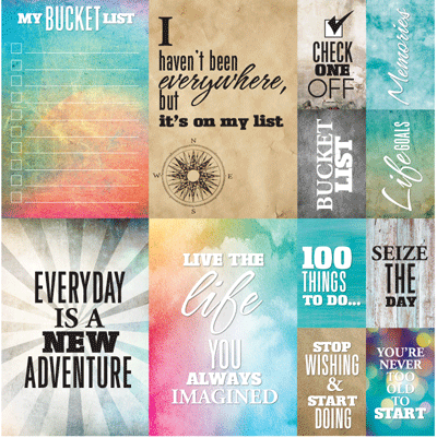 WS Bucket List: Bucket List 12x12 Sticker