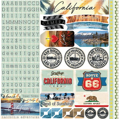 WS California: California 12x12 Sticker