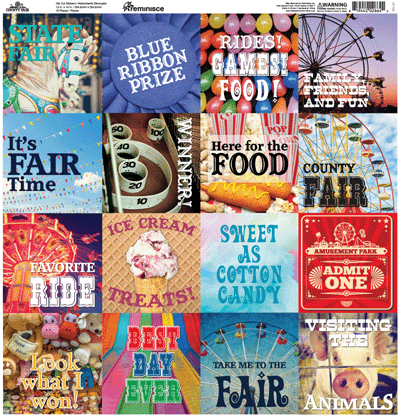 WS County Fair: County Fair 12x12 Square Sticker