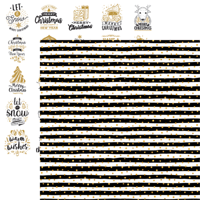 WS Christmas Greetings: Gold Dots