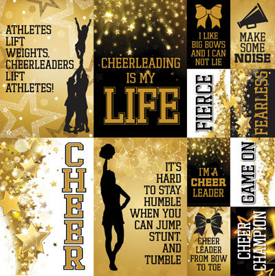 WS Cheerleading: 12x12 Poster Sticker