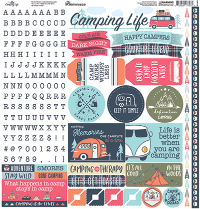 Camping Life: Camping Life 12x12 Sticker