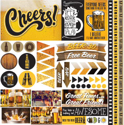 WS Craft Beer: 12x12 Elements Sticker