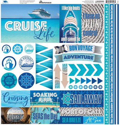 Cruise Life: Cruise Life 12x12 Sticker
