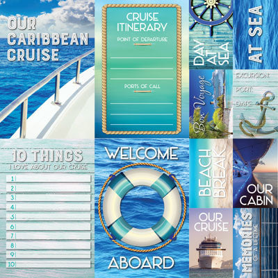 WS Caribbean Cruise: 12x12 Poster Sticker