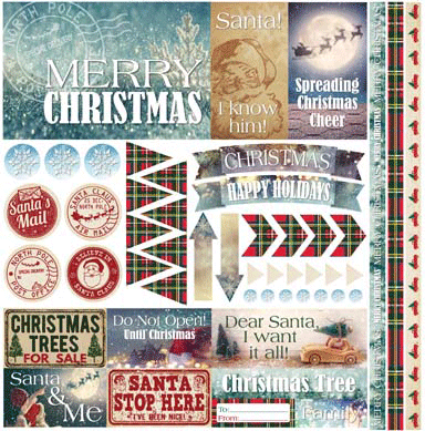 Christmas Spirit: Christmas Spirit 12x12 Elements Sticker