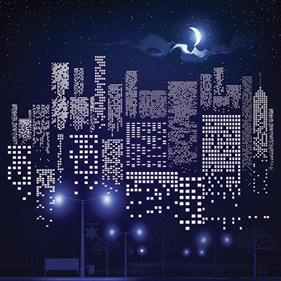 City Lights: City Skyline