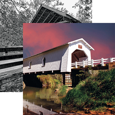 Covered Bridges: Covered Bridges Over Crabtree Creek