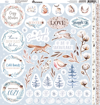 Cozy Winter: Cozy Winter 12x12 Sticker