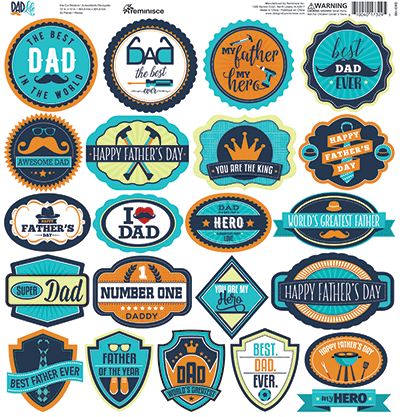 WS Dad Life: Dad Life 12x12 Sticker