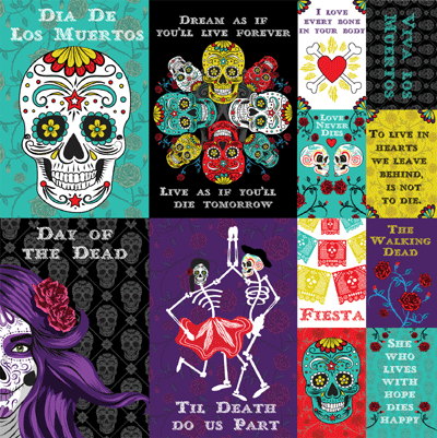 Dia De Los Muertos: Dia De Los Muertos 12x12 Poster Sticker