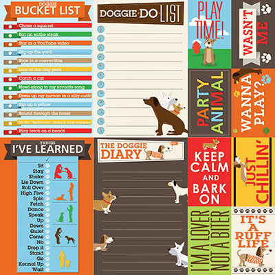 It's a Dog's Life: 12 x 12 Poster Sticker