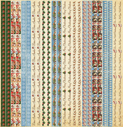 Dear Santa: Dear Santa 12 x 12 Strips Sticker