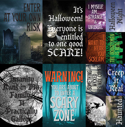 WS Eerie Night: Eerie Night 12x12 Poster Sticker