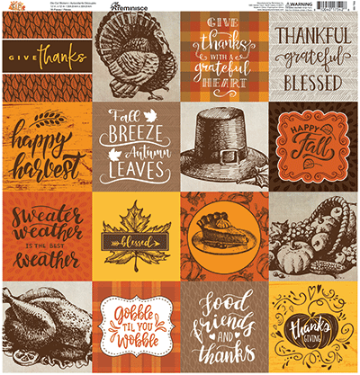 Fall into Fall: Fall into Fall 12x12 Sticker