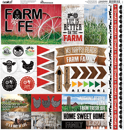 Farm Life: Farm Life 12x12 Elements Sticker