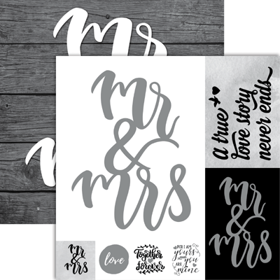 Frameable Quotes: Mr and Mrs