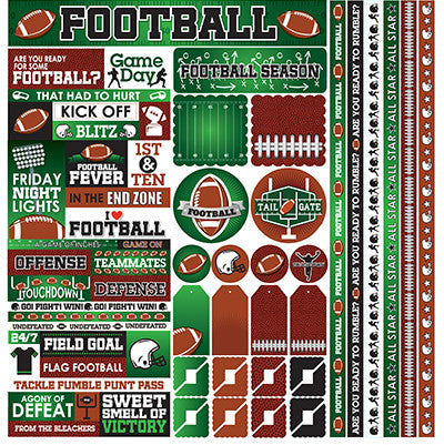 Football: Football 12x12 Multi Sticker