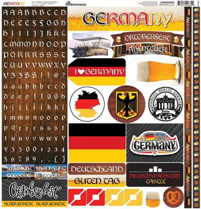 WS Germany: Germany 12x12 Alpha Sticker