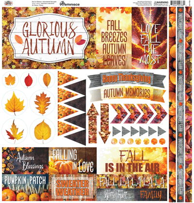 WS Glorious Autumn: Glorious Autumn 12x12 Elements Sticker