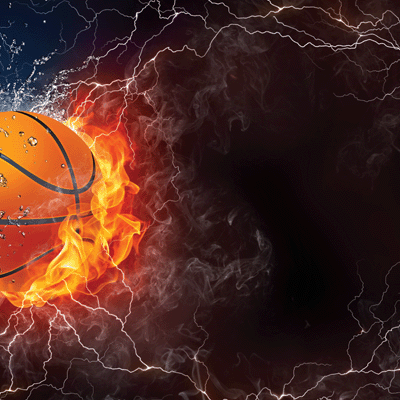 Game Day: Basketball: Basketball on Fire