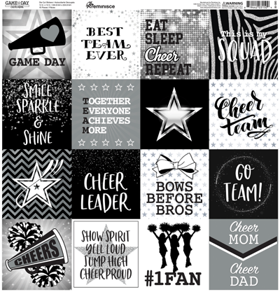 WS Game Day: Cheerleading: 12x12 Sticker