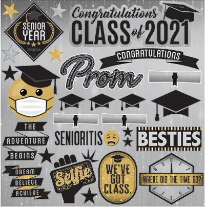 WS Graduation 2021: Graduation 12x12 Sticker
