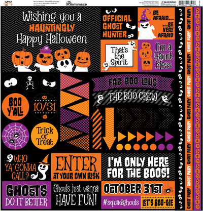 WS Ghost Party: Ghost Party 12x12 Sticker