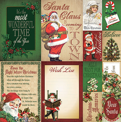 Here Comes Santa: 12 x 12 Poster Sticker