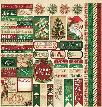 Here Comes Santa: 12 x 12 Variety Sticker