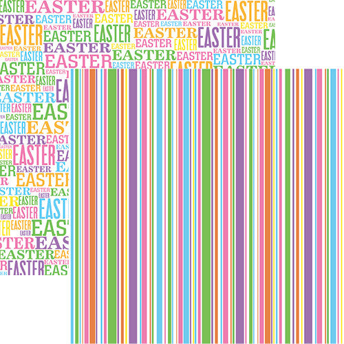 Happy Easter: Easter Stripe