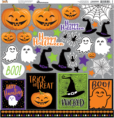 WS Happy Haunting: Happy Haunting 12x12 Sticker