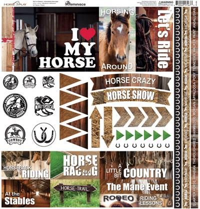 Horseplay: Horseplay 12x12 Elements Sticker