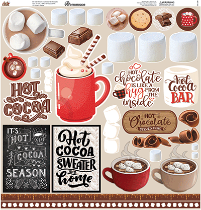 WS Hot Cocoa: Hot Cocoa 12x12 Sticker