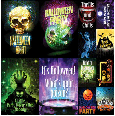 WS Halloween Party 2: 12x12 Poster Sticker