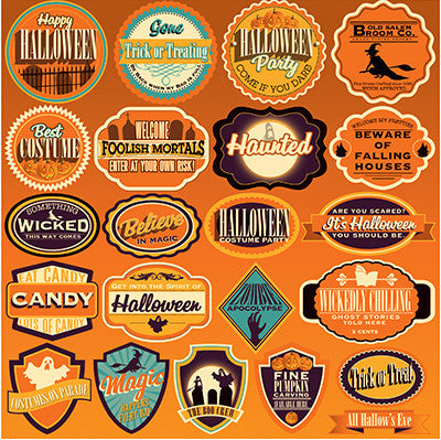 WS Halloween Party: 12 x12 Label Sticker