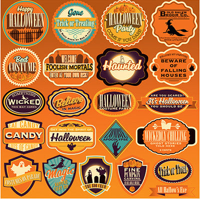 Halloween Party: 12 x12 Label Sticker