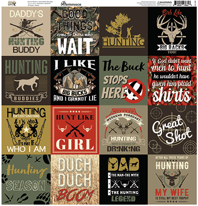 WS Hunting Life: Hunting Life 12x12 Sticker