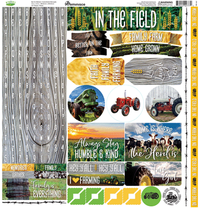 In The Field: In The Field 12x12 Alpha Sticker