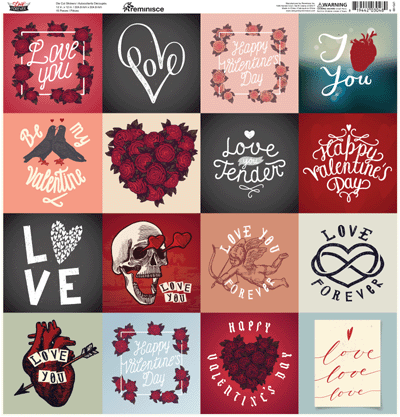 WS Love Forever: Love Forever 12x12 Square Sticker