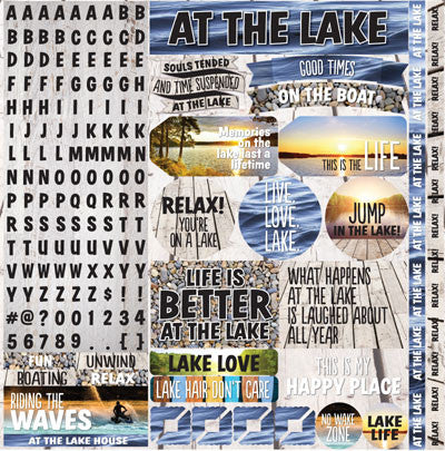 WS Lake Life: Lake Life 12x12 Alpha Sticker