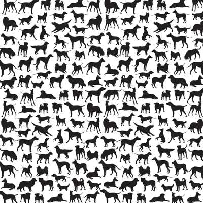 WS Love My Dog: Dog Silhouettes